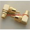 Adattatore rca monacor nta-706 sg adattatore placcato oro rca a 90°